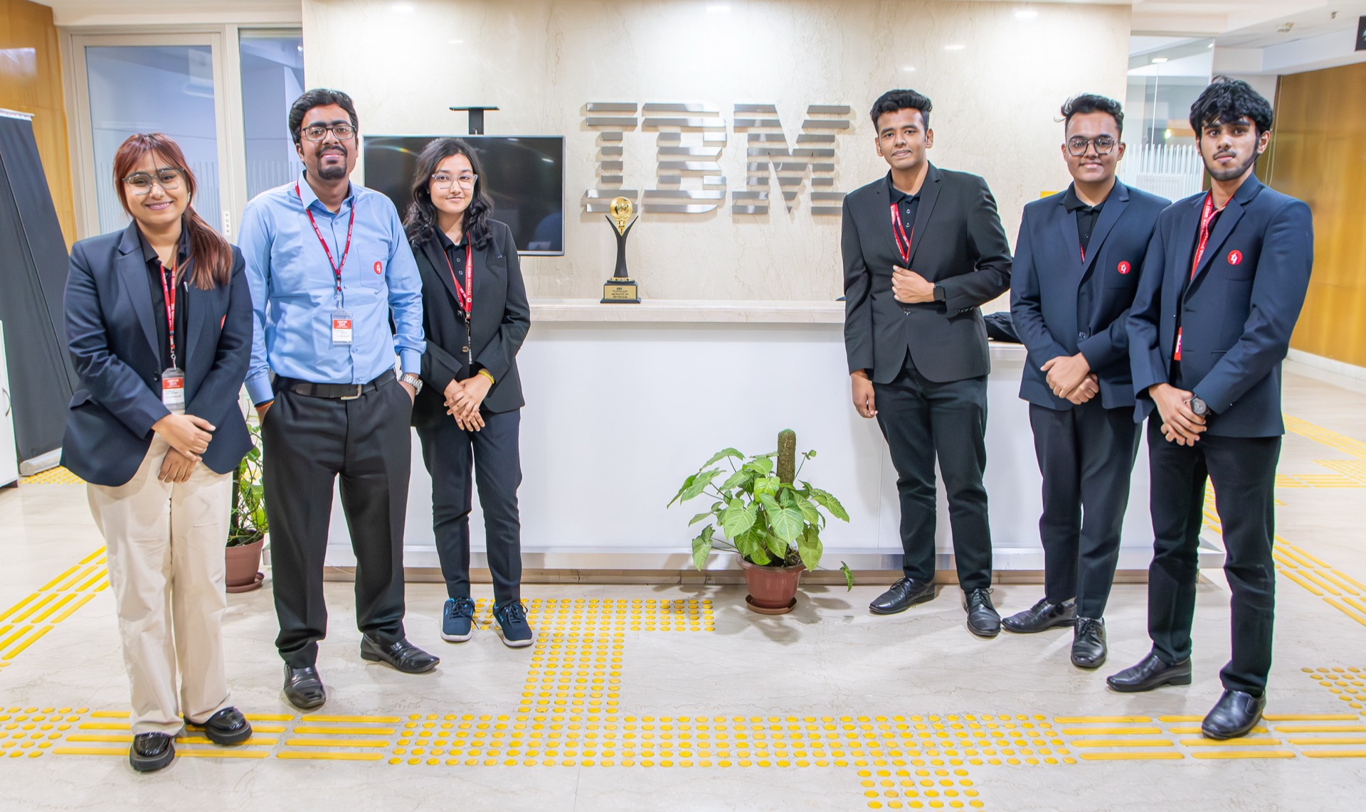 Students working with industry tools